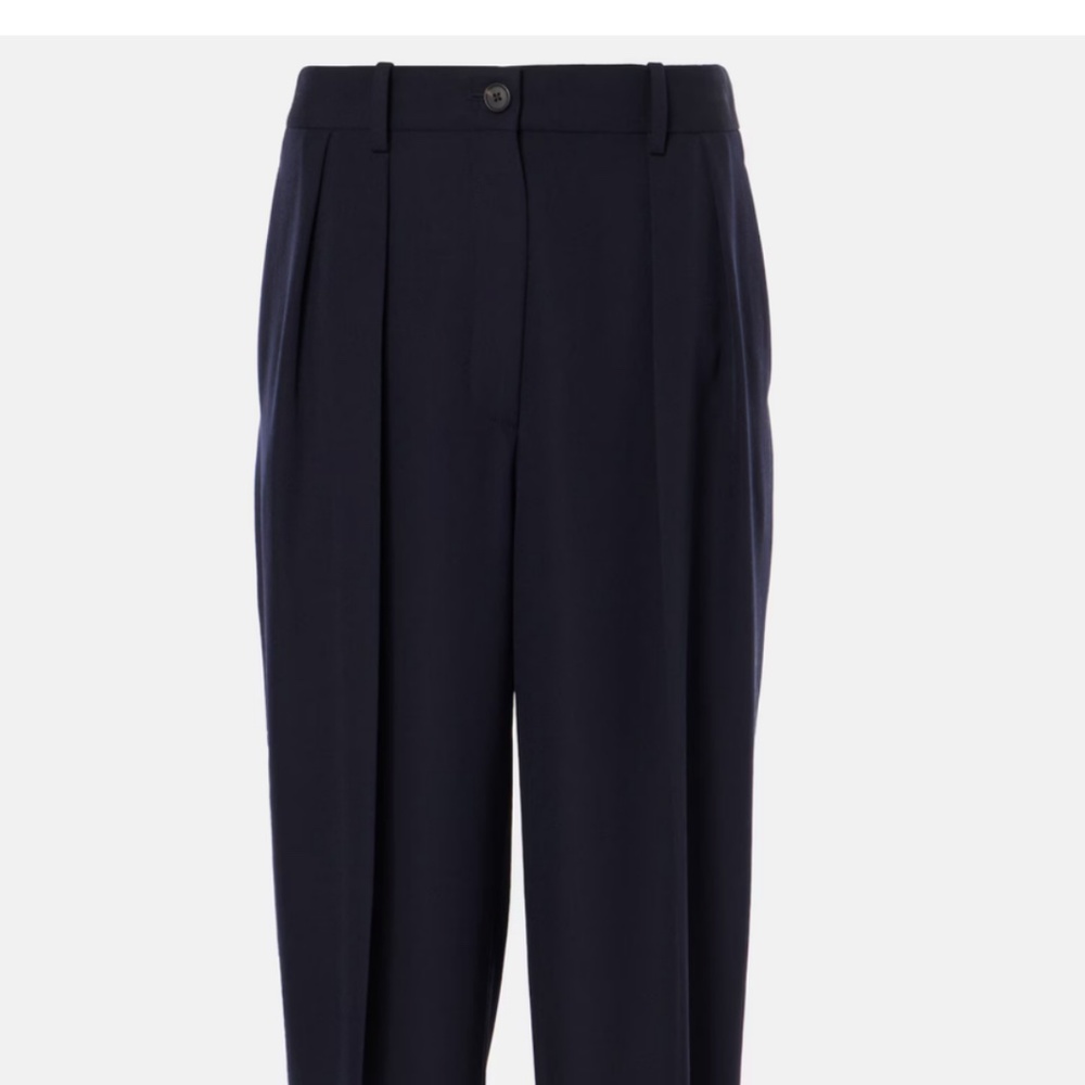The Row Igor Wool Navy, Size 6, Excellent Condition
